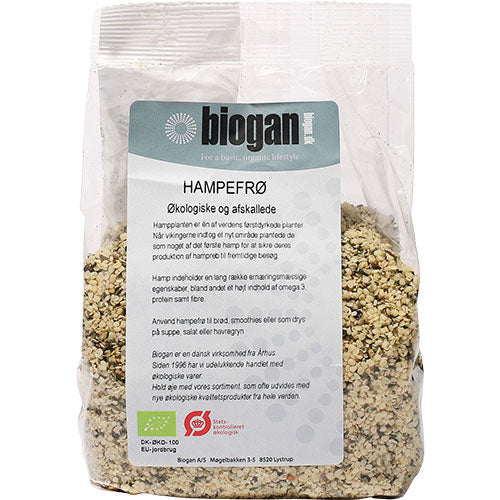 Avskallede Hampfrø Øko fra Biogan