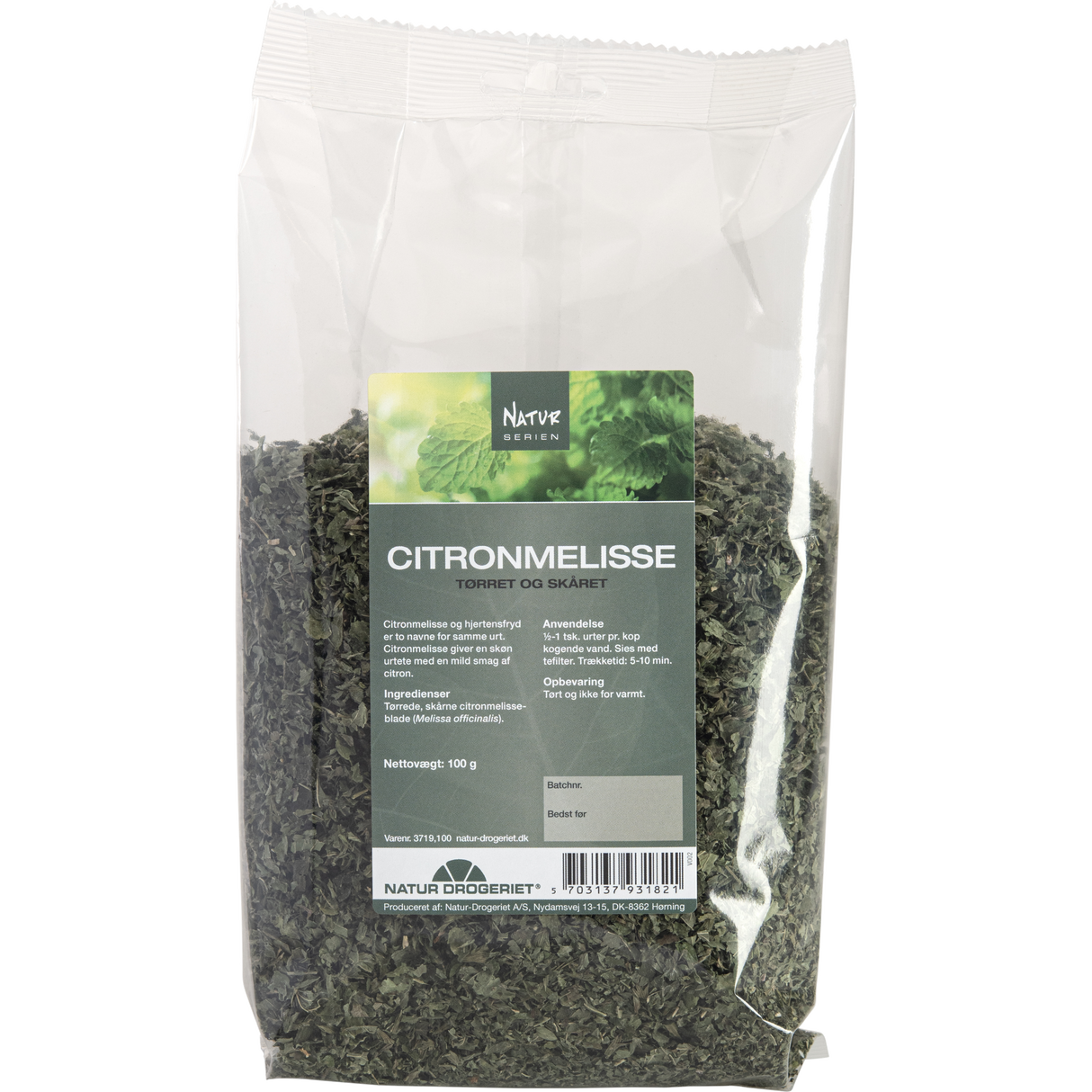 Natur-Drogeriet Sitronmelisse/Hjertensfryd Urt | 100 g fra Natur-Drogeriet