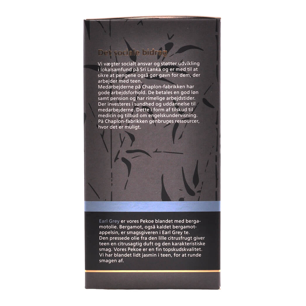 Earl Grey Te, Refill 100 G i eske, Øko fra Chaplon
