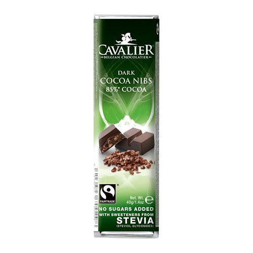 Cavalier Mørk Sjokolade 85% Stevia fra Cavalier