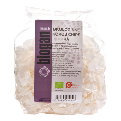 Økologiske Rå Kokoschips fra Biogan