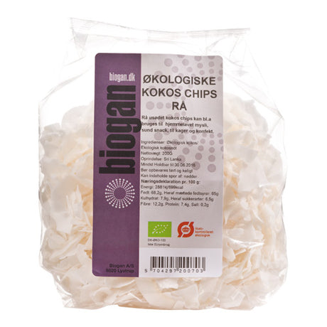 Økologiske Rå Kokoschips fra Biogan