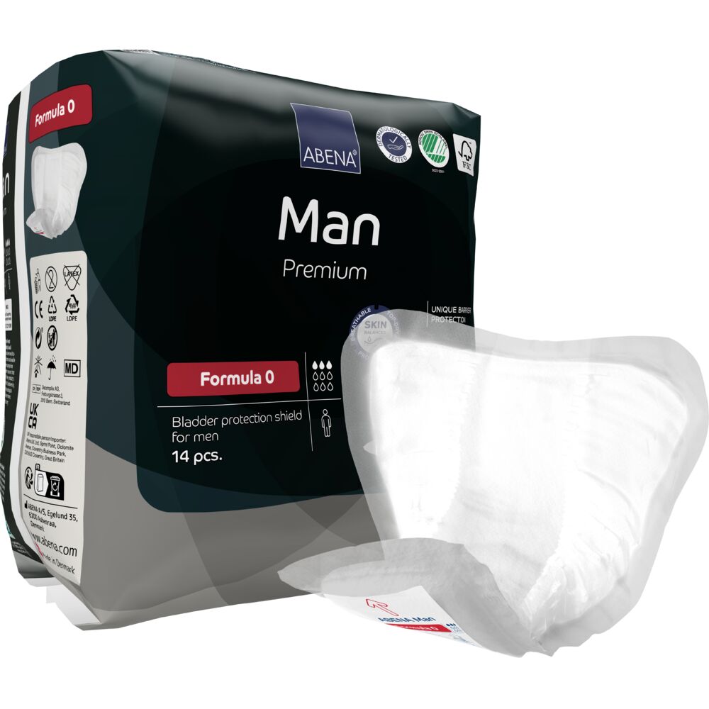 Abena Man Formula 0 Inkontinensbeskyttelse | 14 stk