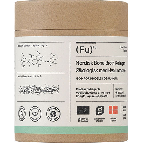 Bone Broth Collagen med hyaluronsyre Ø, pulver | 250 GR fra Mecindo.no