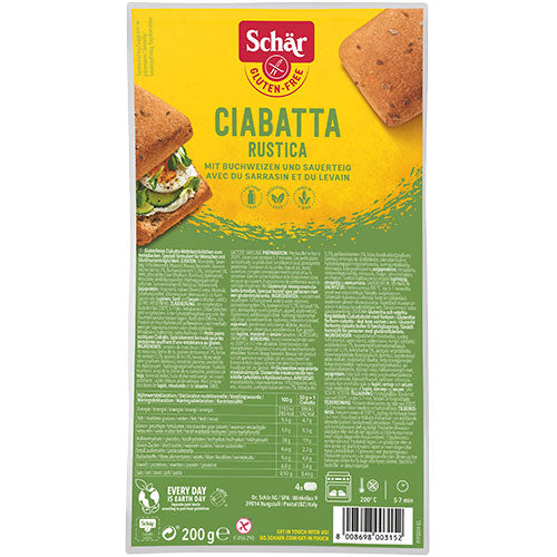 Scholl Schär Ciabatta Rustica | 200 gr fra Scholl
