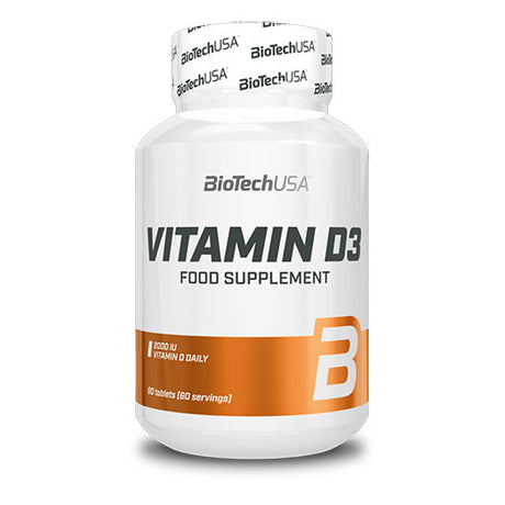 BioTechUSA Vitamin D3 Tabletter | 60 Tabl. fra BioTechUSA