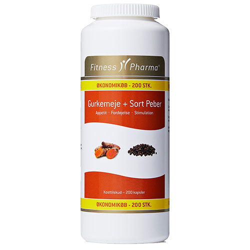 Gurkemeie & Svart Pepper fra Fitness Pharma