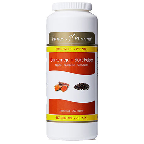 Gurkemeie & Svart Pepper fra Fitness Pharma