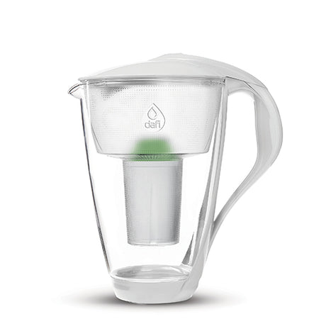 Vannfilter Kanne Hvit 2,0 l. med Alkaline Filter fra Dafi