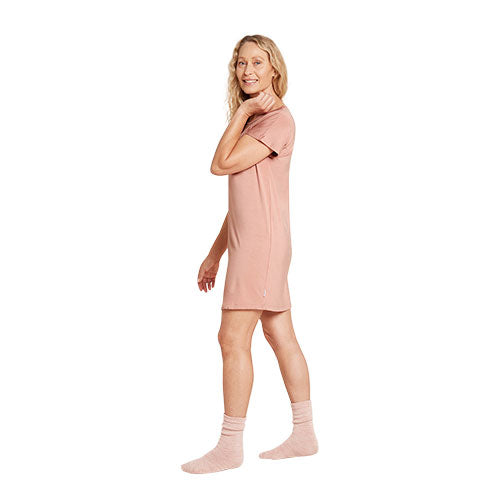Boody Goodnight Nightdress Dusty Pink | Str. M fra Boody