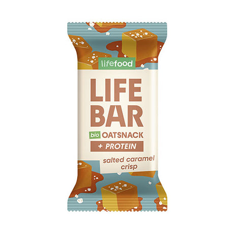 Glutenfri Havrebar Protein Salted Caramel Crisp Øko fra Lifefood