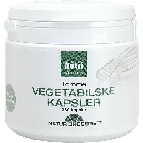 Nutri Serien Vegetabilske Kapsler Tomme | 360 kapsler fra Nutri Serien