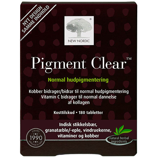 New Nordic Skin Care Pigment Clear | 180 Tabl. fra New Nordic