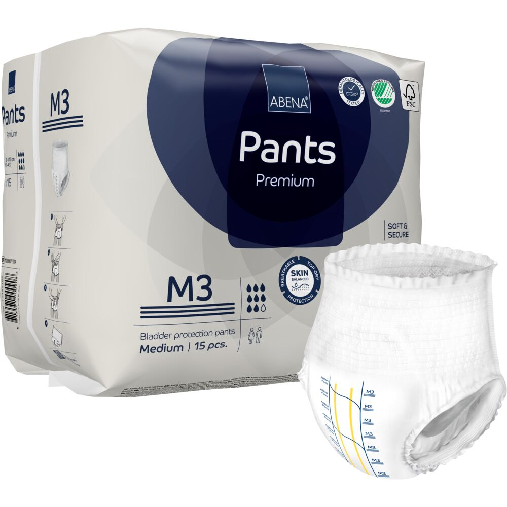 Abena Premium Pants 3 Inkontinens | Str. M fra Abena