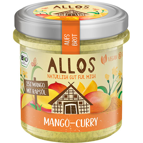 Smørepålegg Aufs Brot Mango Karry Øko fra Allos