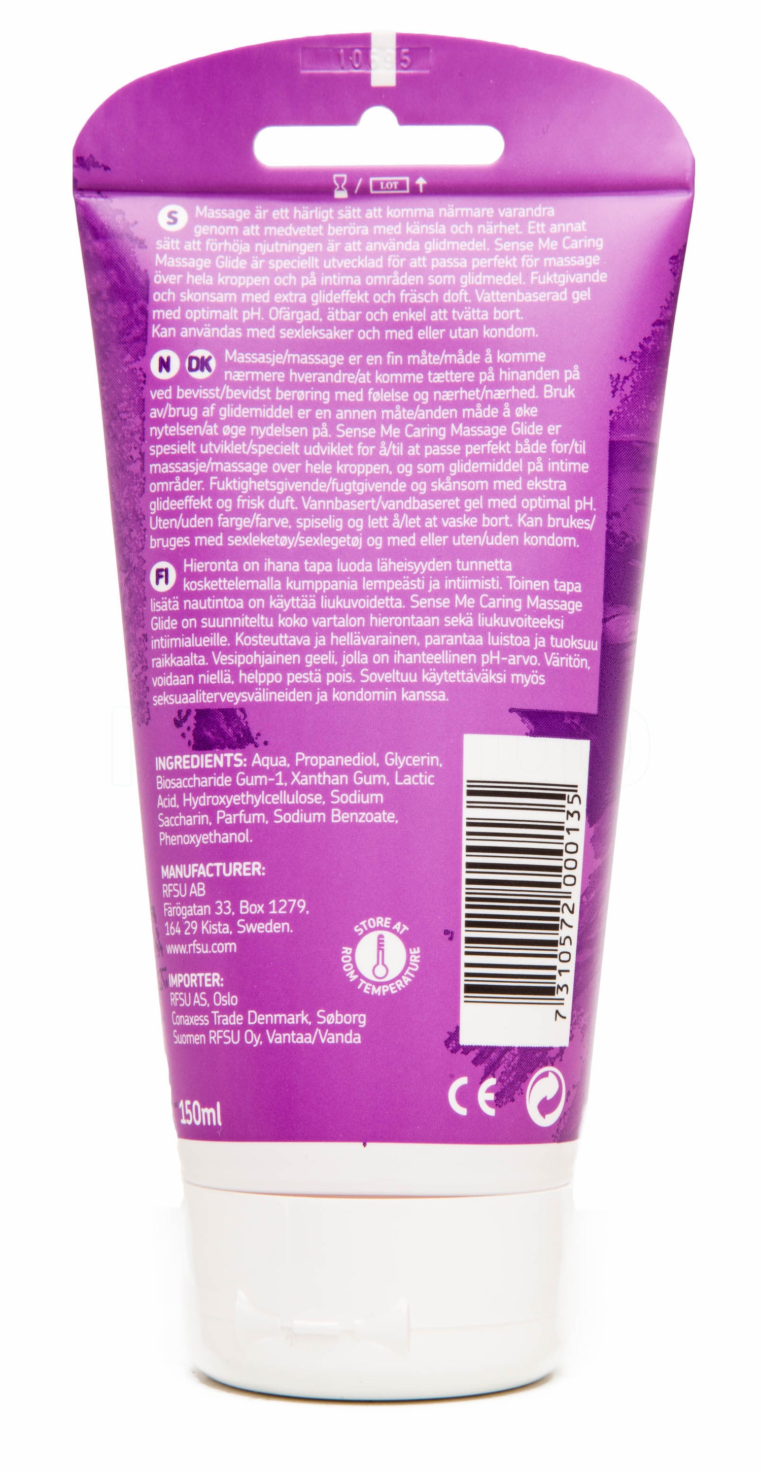 Sense Me Caring Massage Glide fra RFSU