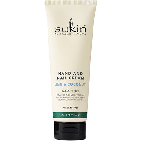 Sukin Hand & Nail Cream Lime & Coconut | 125 ml fra Sukin
