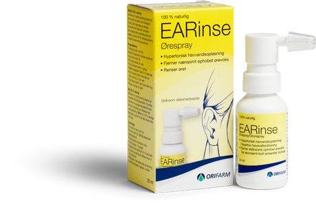 EARinse Ørespray - Skånsom rensing av øret fra Orifarm