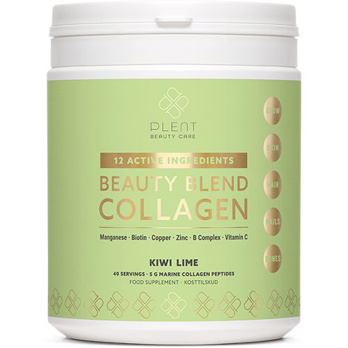 Plent Beauty Blend Collagen (277 gr) | Kiwi Lime fra Plent