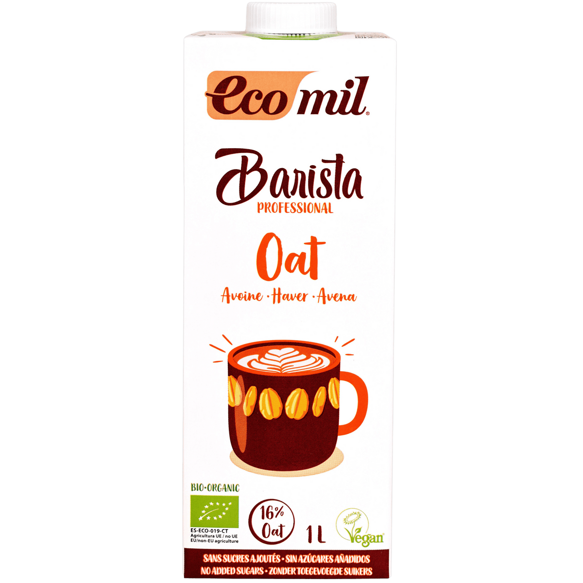 Ecomil Havredrikk Barista Økologisk | 1 liter fra Ecomil