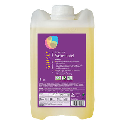 Sonett Vaskemiddel Fl. Lavendel | 5 ltr fra Sonett