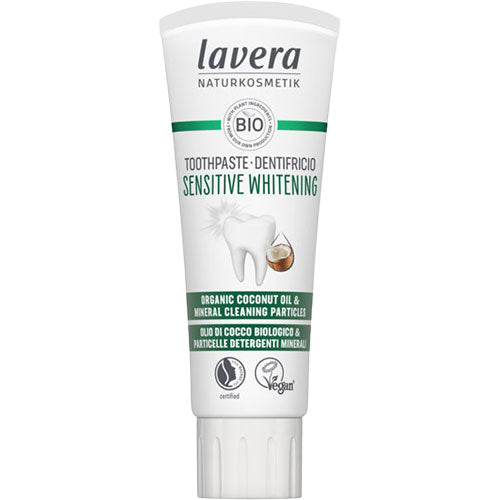 Tannkrem Whitening med flour fra lavera