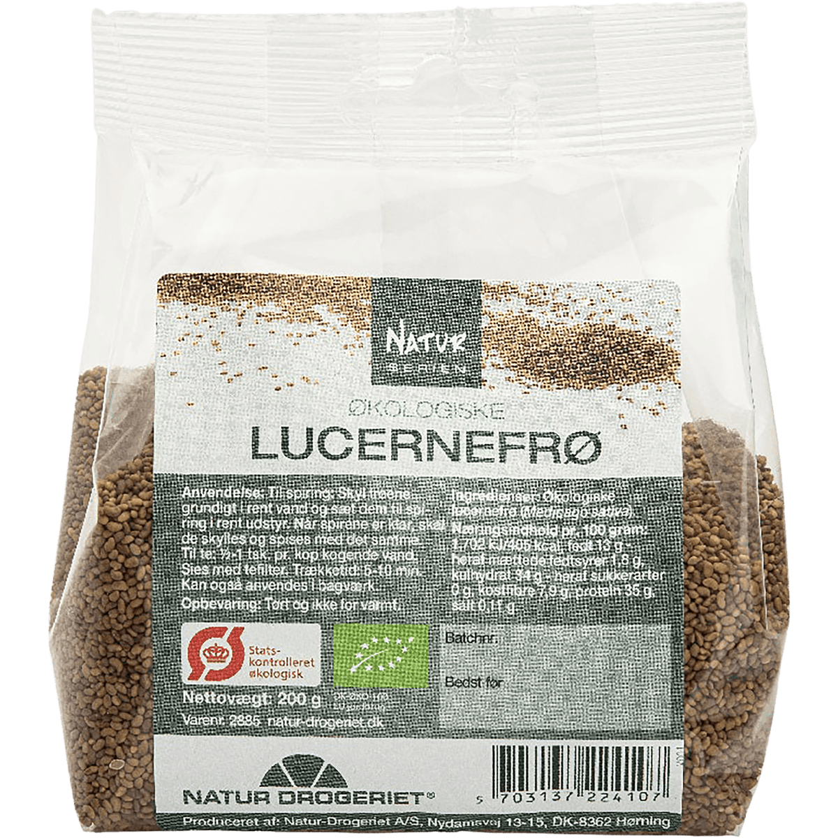 Natur-Drogeriet Alfalfaspirer Økologisk | 200 g fra Natur-Drogeriet