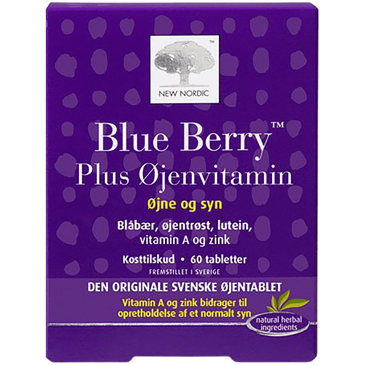 New Nordic Blue Berry Plus Øyenvitamin | 60 tabletter