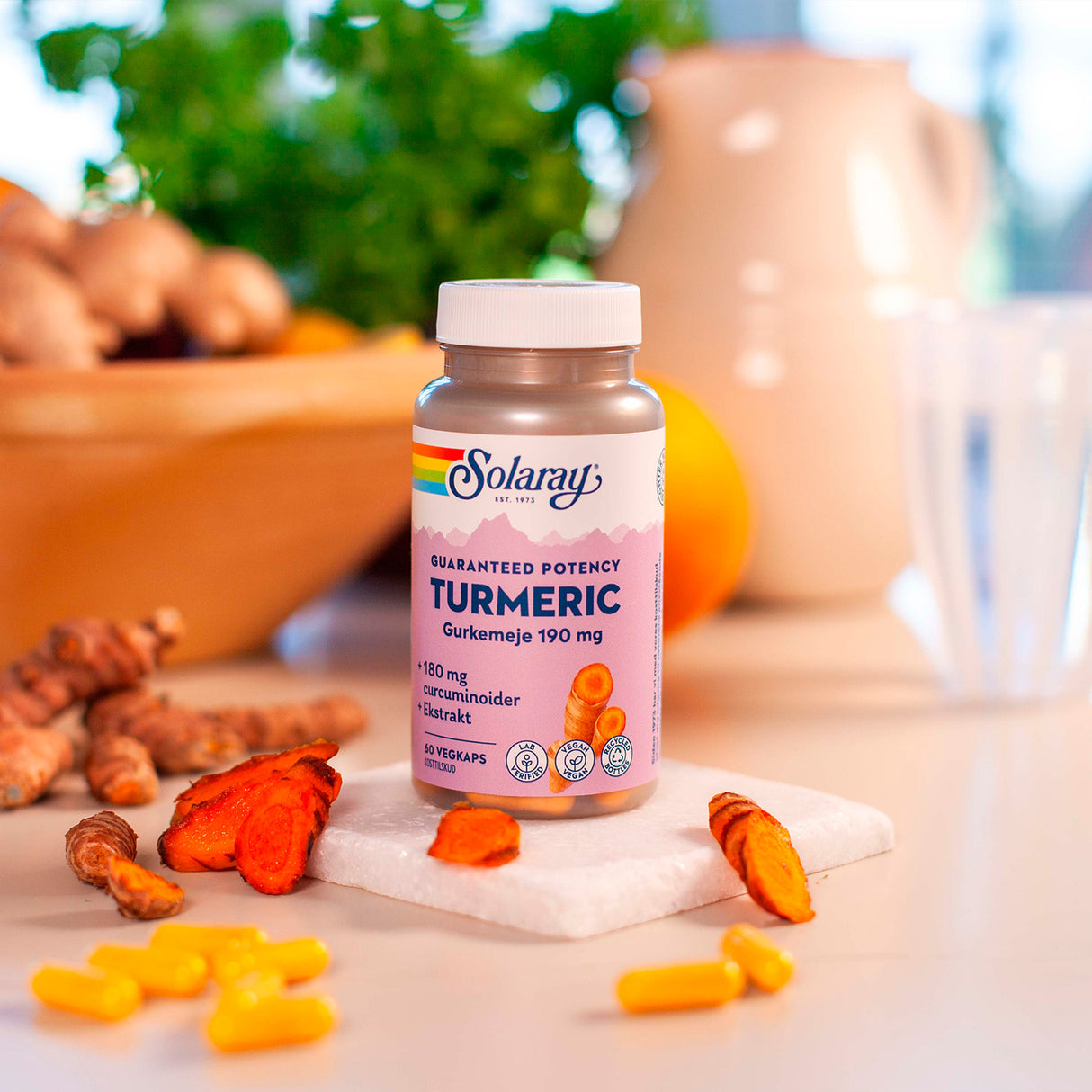 Gurkemeie fra Solaray