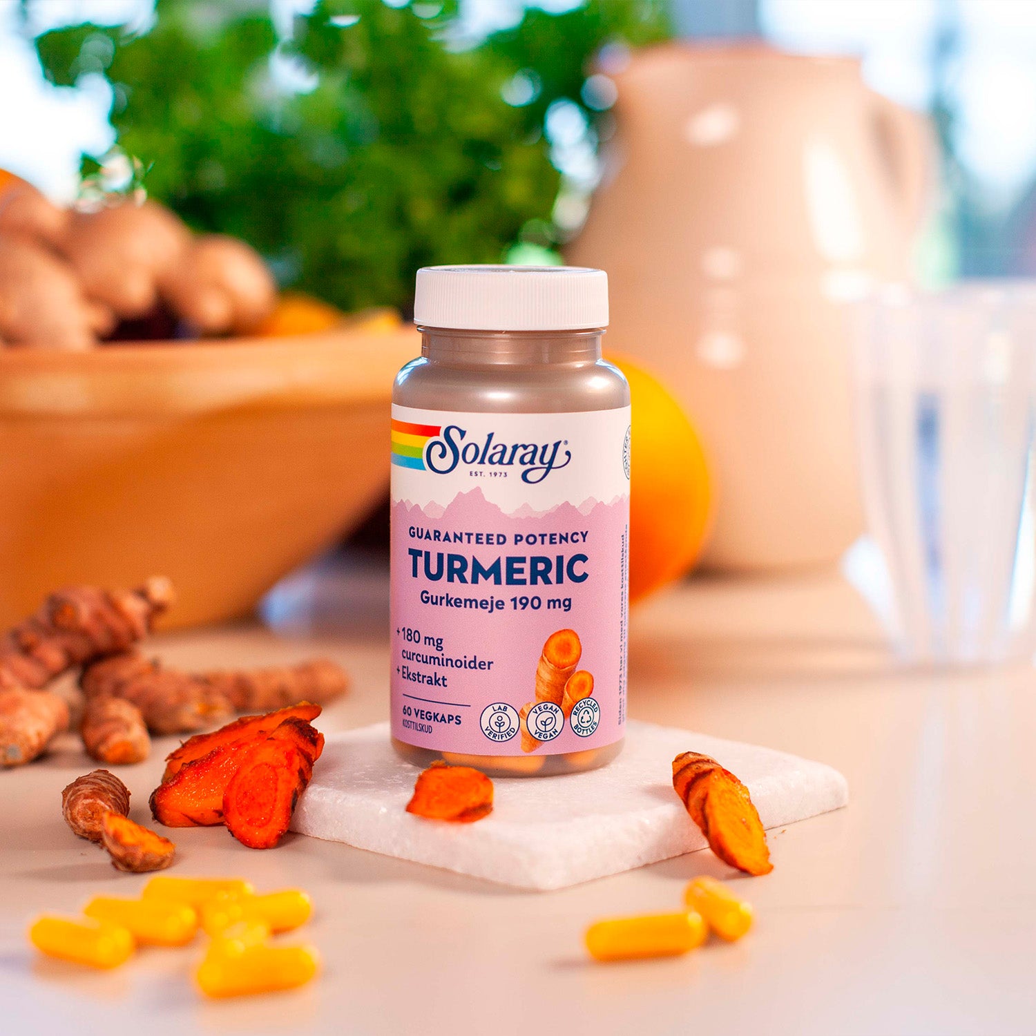 Gurkemeie fra Solaray