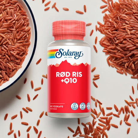 Rød Ris + Q10 fra Solaray