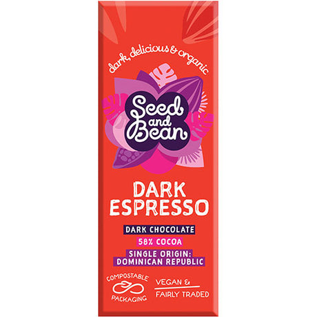 Mørk Sjokolade 58% Espresso Ø fra Seed & Bean
