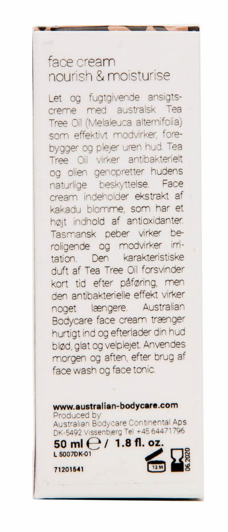 Facial Cream 1% Tea Tree Oil fra Australian Bodycare
