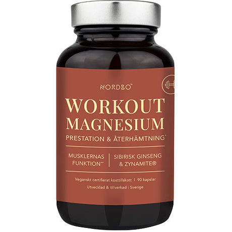 NORDBO Workout Magnesium | 90 kapsler fra NORDBO