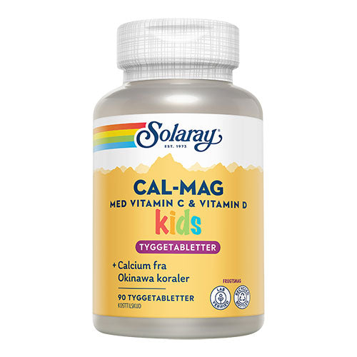 Solaray Cal-mag Kids | 90 Tabl. fra Solaray