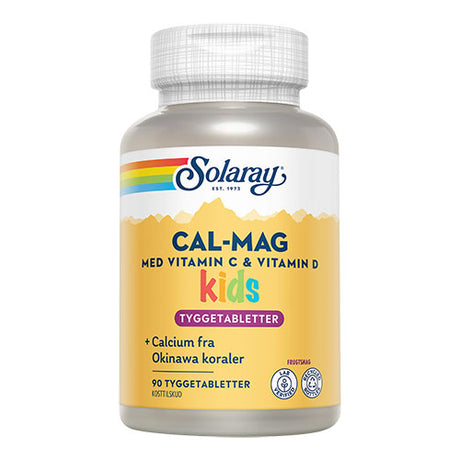 Solaray Cal-mag Kids | 90 Tabl. fra Solaray