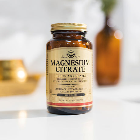 Magnesium Citrat 200 mg fra Solgar