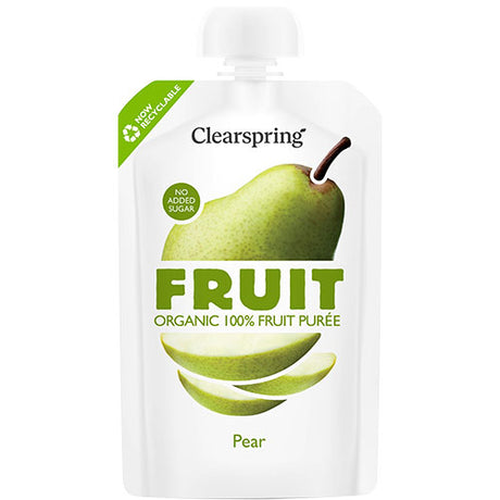 Clearspring Pære Frugtpuré Ø | 100 gr fra Clearspring