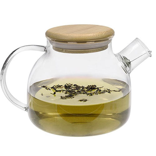 Glasstekanne med Bambuslokk 1 L fra Aromandise