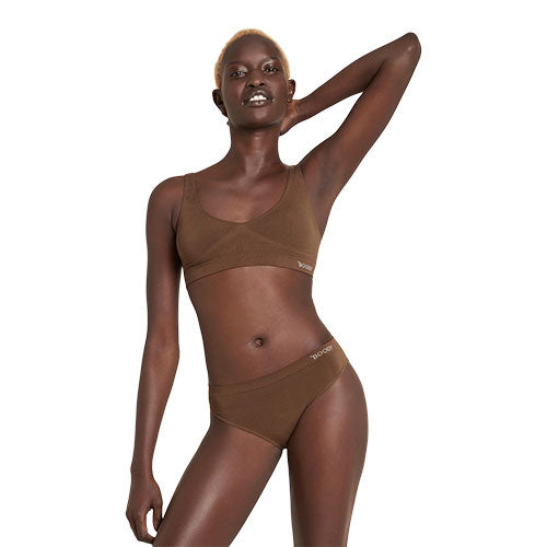 Boody Padded Shaper Crop Bra Nude 6 | Str. Xs fra Boody