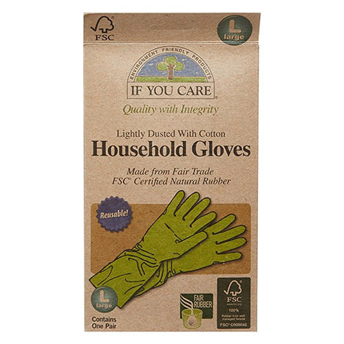 Naturlig Latekshansker str. L fra If you care