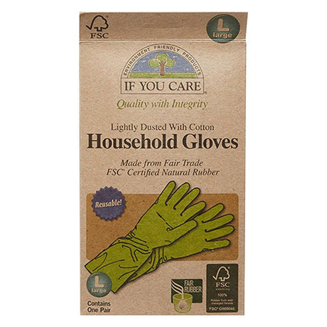 Naturlig Latekshansker str. L fra If you care