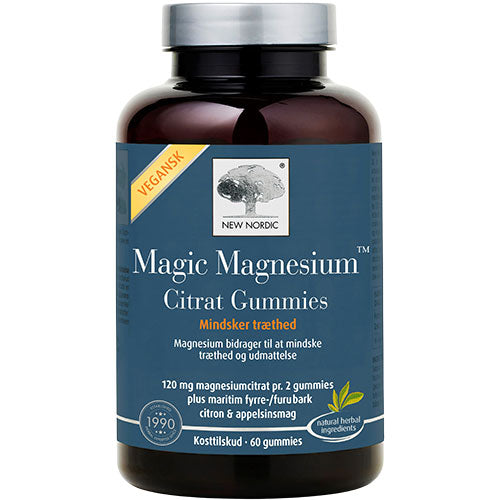 New Nordic Magic Magnesium Citrat Gummies | 60 gummies fra New Nordic