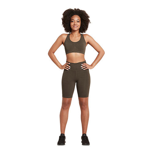 Boody Racerback Sports Bra Dark Olive | Str Xs fra Boody