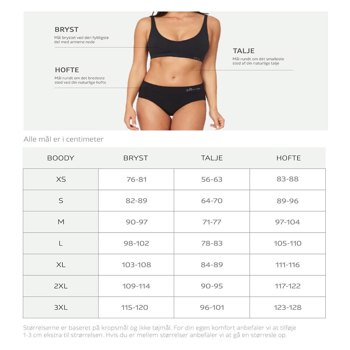 Boody Shaper Crop Bra Lysegrå | Str. M fra Boody