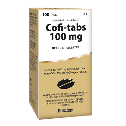 Cofi-tabs Koffein Tabletter fra Vitabalans