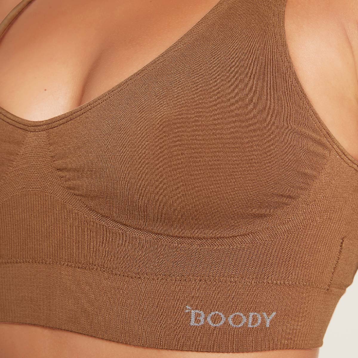 Boody Padded Shaper Crop Bra Nude 4 | Str. M fra Boody