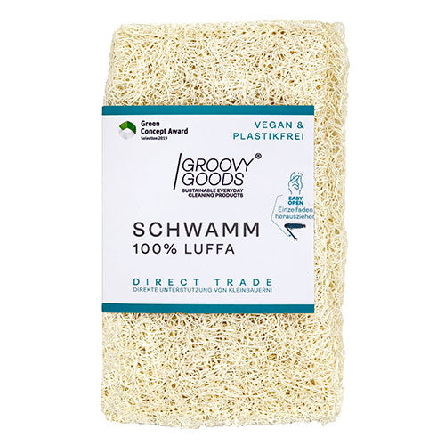 Naturlig skuresvamp og såpeholder fra Groovy Goods