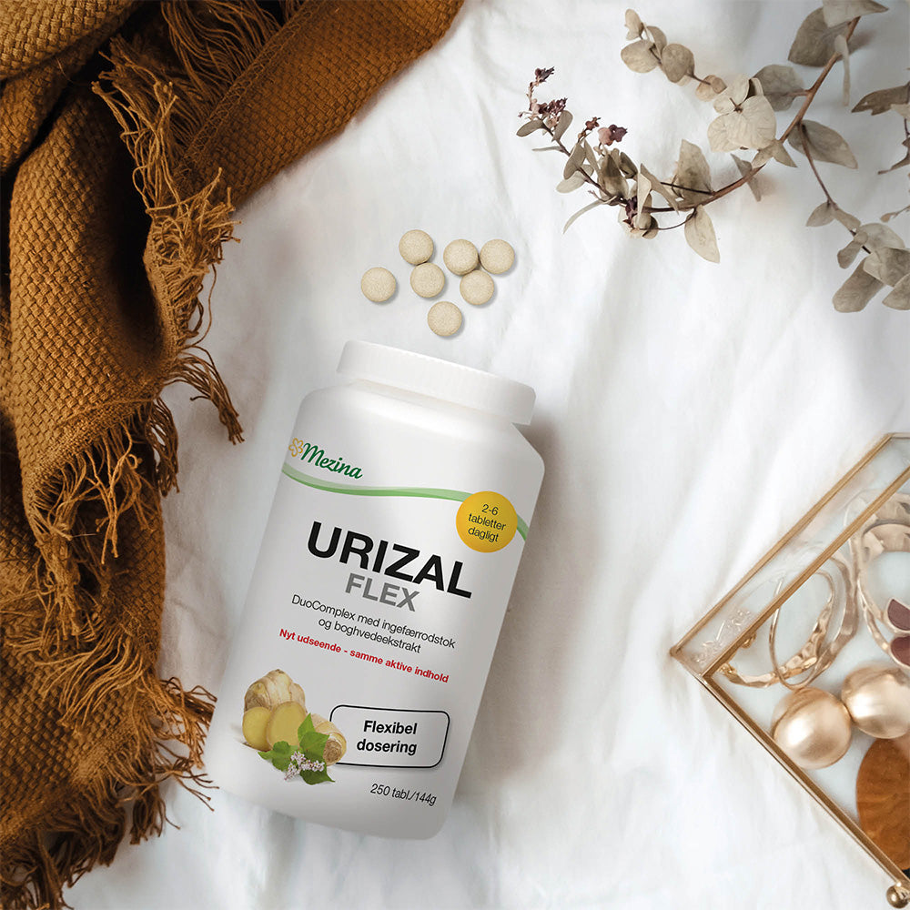 Urizal Flex Ingefær | 250 Tabl. fra Urizal