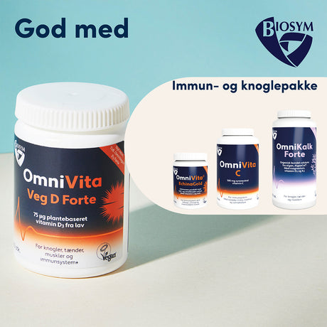 Biosym Omnivita Veg D Forte | 60 kapsler fra Biosym